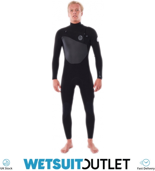 2023 Rip Curl Mens Flashbomb 3/2mm Chest Zip Wetsuit WSTYMF - Black -  Wetsuits -