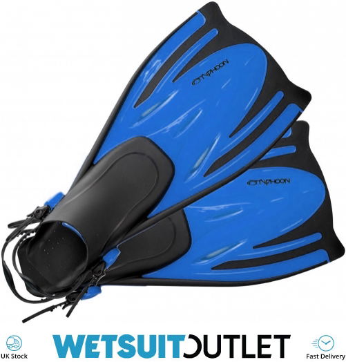 2022 Typhoon Kids Junior TJet Fins in BLUE 330183 Accessories