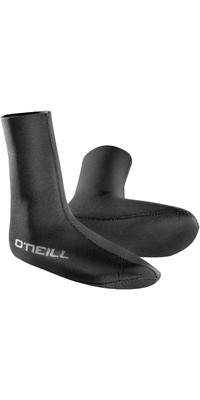 2024 O'Neill Heat 3mm Neoprene Wetsuit Socks 0041 - Black