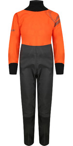 2021 Typhoon Junior Rhossilli Trockentauchanzug Mit Back Zip Drysuit - Orange / Graphite