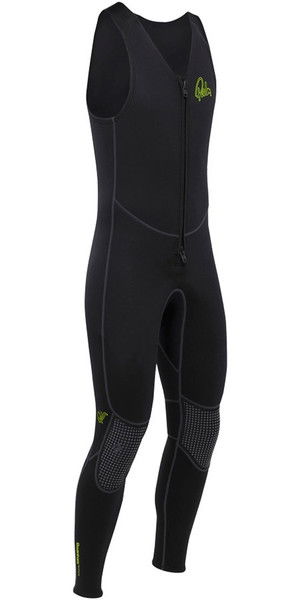 2019 Palm Quantum 3mm Zip anteriore in neoprene lungo John NERO 12235