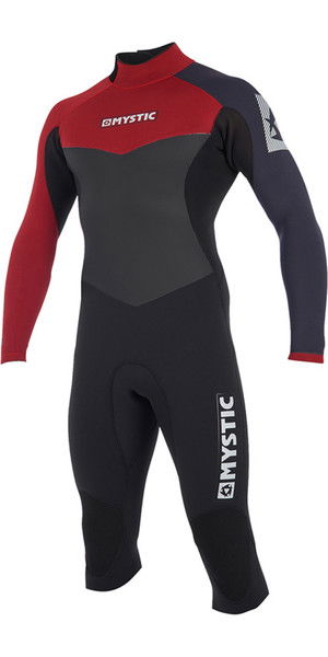 2019 Mystic Drip 4/3mm Long Arm Short Leg Back Zip Wetsuit Bordeaux 190010