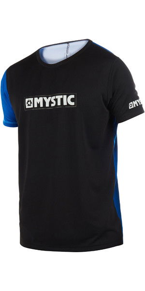 2019 Mystic Drip Mens Short Sleeve Loosefit Quick Dry Rash Vest Blue 190094