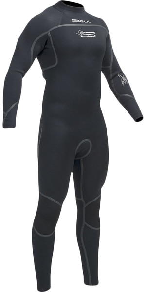 Gul Flexor III 3 / 2mm GBS Reißverschluss Neoprenanzug BLACK FX1208-A9