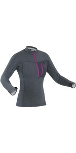 2023 Palm Damen Tsangpo Zip Thermo Top Jet Grau 11748