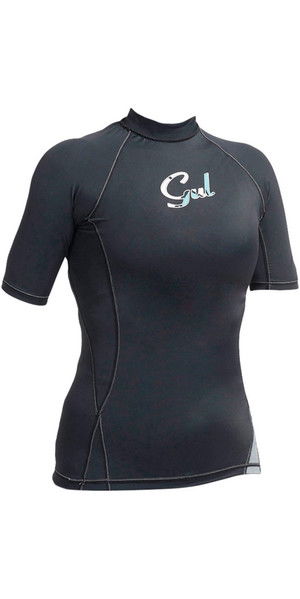 Gul Womens Swami Kurzarm Rash Weste Schwarz RG0330-A9
