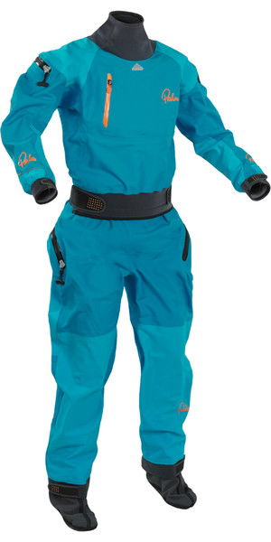 2018 Palm Womens Atom Whitewater Relief Zip Kayak Drysuit Aqua 11737