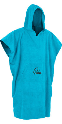 2023 Palm Hooded Towel Changing Robe / Poncho 11847 - Blue