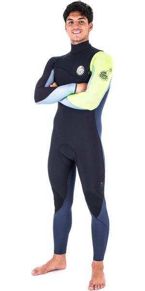 Rip Curl Flashbomb 3/2mm Zip Free Wetsuit FLURO LEMON WSM6RF