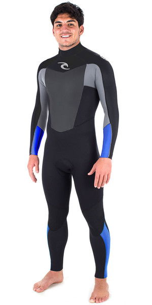 2018 Rip Curl Omega 3 / 2mm GBS Back Zip Wetsuit BLUE WSM6LM