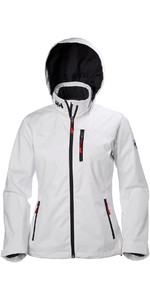 2023 Helly Hansen Womens Hooded Crew Mid Layer Jacket White 33891