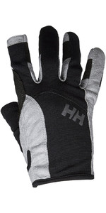 2022 Helly Hansen Long Finger Sailing Gloves Black 67771