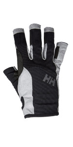 2022 Helly Hansen Short Finger Sailing Glove Black 67772