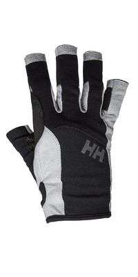 2023 Helly Hansen Short Finger Sailing Glove Black 67772