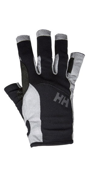 2019 Helly Hansen Short Finger Sailing Glove Black 67772