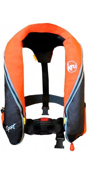 Kru Sport 185N Giubbotto di salvataggio manuale - arancione / nero LIF7225