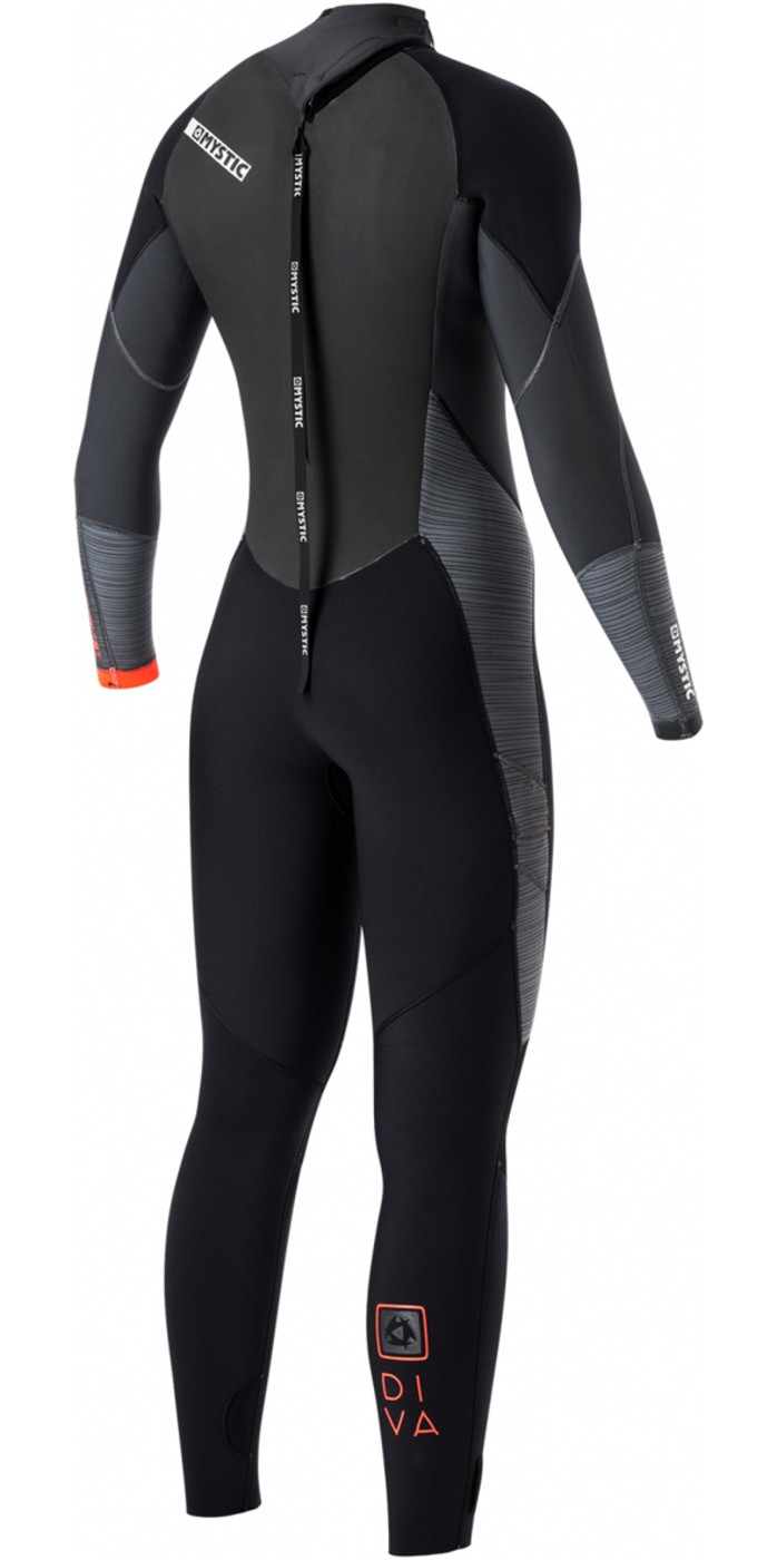 Mystic Diva Damen 5 / 3mm Back Zip Neoprenanzug - BLACK 170065 ...