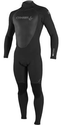 2024 O'Neill Mens Epic 3/2mm Back Zip GBS Wetsuit 4211 - Black