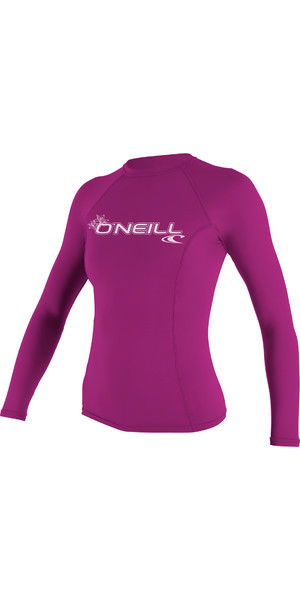 2019 O'Neill Damen Basic Skins Langarm Rundhalsausschnitt Weste FOX PINK 3549