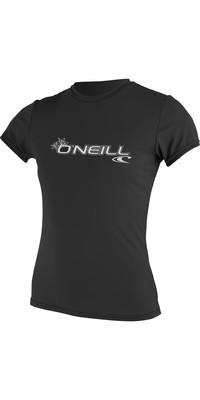 2023 O'neill Women's Basic Skins Kurzarm-Shirt 3547 - Schwarz