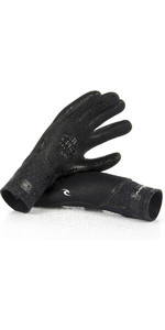 2022 Rip Curl Flashbomb 3/2mm 5 Finger Gloves WGLYCF - Black