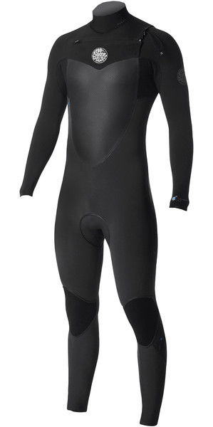 2019 Rip Curl Flashbomb 4/3mm GBS Chest Zip Wetsuit BLACK WST7NF