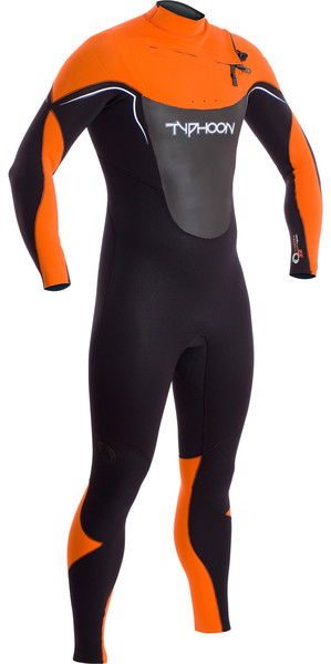 2019 Typhoon Vortex OFZ 3/2mm Chest Zip Wetsuit BURNT ORANGE 250740