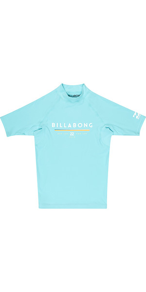 2018 Billabong Junior Einheit Kurzarm Rash Weste MINT H4KY01