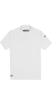 2023 Musto Insignia Dos Homens Uv Fast Dry Camiseta De Manga Curta Branco 80900