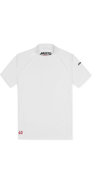 2019 Musto Mens Insignia UV Fast Dry Short Sleeve T-Shirt White SUTS008
