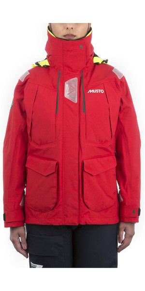 2019 Musto Womens BR2 Offshore Jacket True Red SWJK014