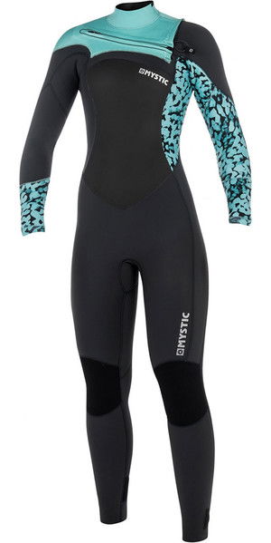 2018 Mystic Diva Womens 3/2mm GBS Chest Zip Wetsuit - Grey 180024