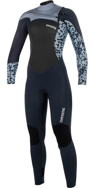 2018 Mystic Diva Womens 5 / 3mm GBS borst Zip Wetsuit - Navy 180022