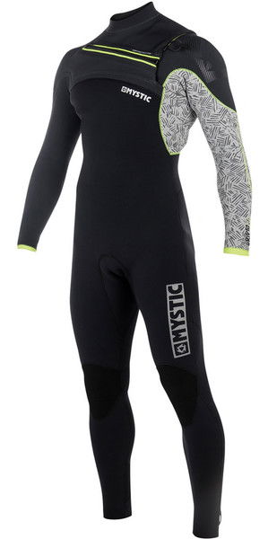 2018 Mystic Drip 3 / 2mm GBS Bryst Zip Wetsuit - Sort / Grå 180012
