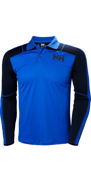 2019 Helly Hansen Lifa Active Light LS Polo Olympian Blue 49332
