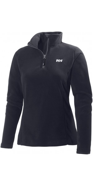2019 Helly Hansen Mulheres Daybreaker 1/2 Zip Fleece Preto 50845
