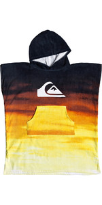 2019 Quiksilver Hoody kinderhanddoek / veranderende badjas Tiger Orange EQKAA03014