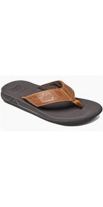 2019 Reef Mens Phantom Flip Flops Black / Brown RF002025
