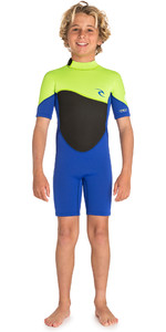 2020 Rip Curl Junior Omega 1.5mm Shorty Wetsuit WSP7FB - Lime
