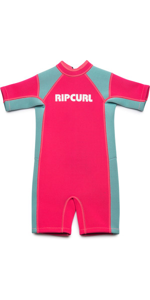2019 Rip Curl Toddlers Dawn Patrol Spring Shorty Wetsuit Pink WSP7BK
