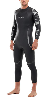 2021 2XU Heren P:2 Propel Swim Wetsuit MW4990C - Black / Textural Geo