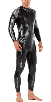 2022 2XU Mens Propel Pro Triathlon Wetsuit MW5124C - Black / Silver