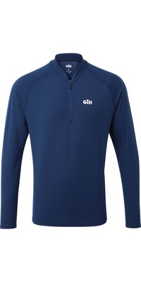 2022 Gill Camiseta De Hombre Con Cremallera Millbrook 1107 - Azul Oscuro
