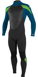 2022 O'neill Jugend Epic 4/3mm Back Zip Neoprenanzug 4216bg - Schwarz / Ultra Blau