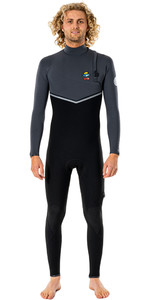 2022 Rip Curl Mens Flashbomb Search 5/3mm Zip Free Wetsuit WSM9DF - Charcoal