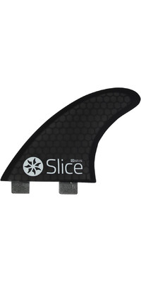 2020 Slice Ultralight Hex Core S3 Fcs Compatible Ailerons De Planche De Surf Sli-01 - Noir