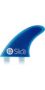 2020 Slice Ultralight Hex Core S5 FCS Compatible Surfboard Fins SLI-02E - Blue