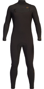 2022 Billabong Mens Revolution 3/2mm Chest Zip Wetsuit ABYW100127 - Black Clay