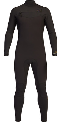 2022 Billabong Mens Revolution 4/3mm Chest Zip Wetsuit ABYW100128 - Black Clay