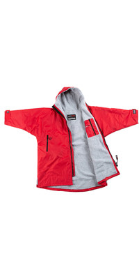 2023 Dryrobe Advance Junior Langarmshirt Wechsel Robe DR104 - Red / Grau